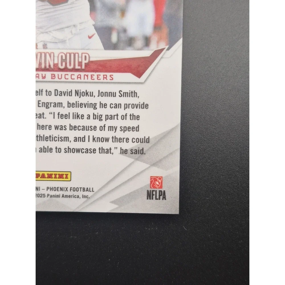 2024 Panini Phoenix Football Devin Culp #176 Red Lazer /199 (RC) Buccaneers